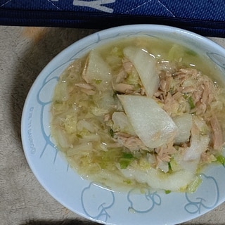 白菜とツナのくたくた煮